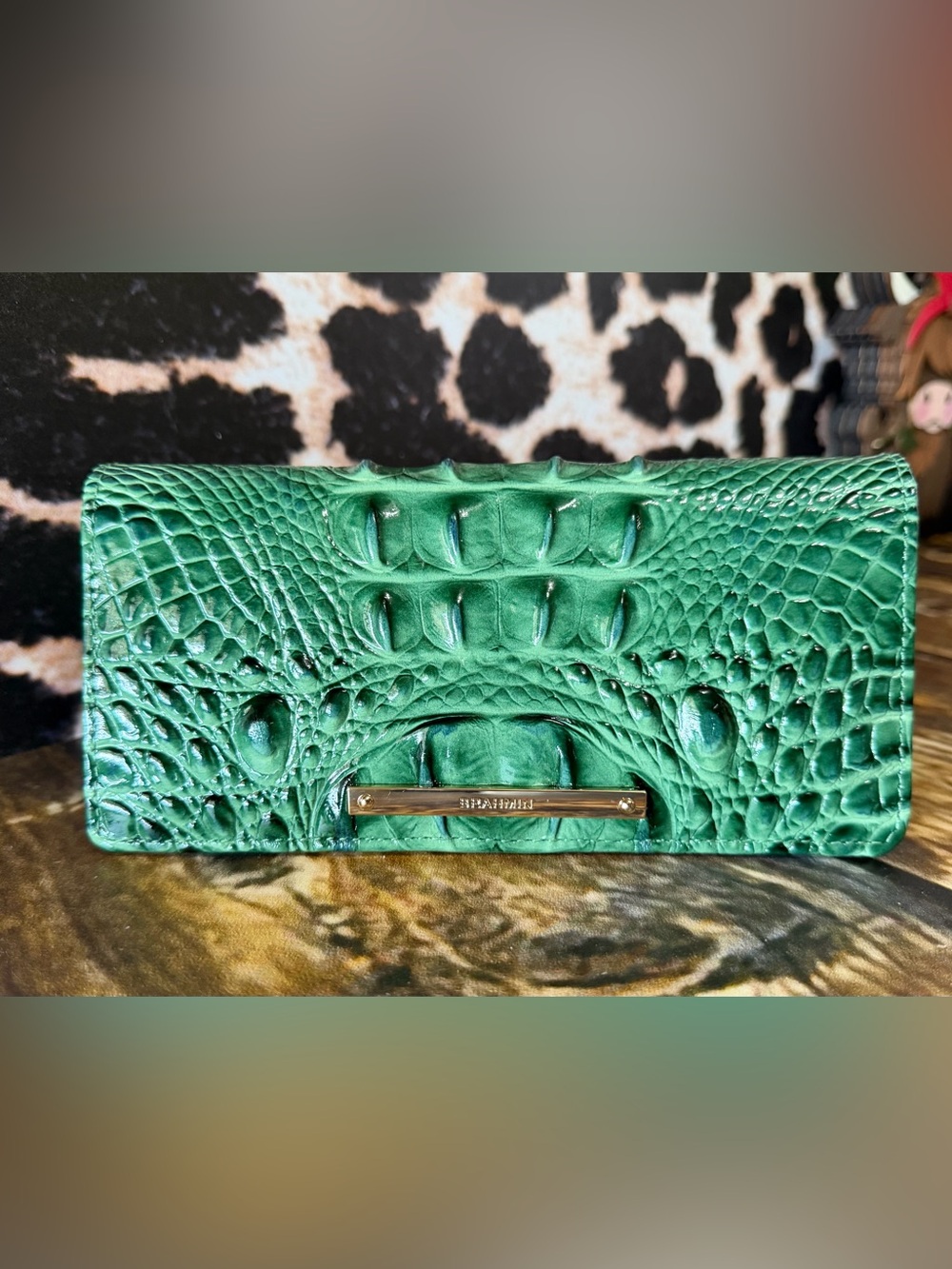 Brahmin Ady Wallet Parakeet Green NWT GORGEOUS FIRM